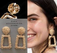 Sale ebay zara earrings Sale ZARA STONE GODDESS RING RINK GOLDEN BEACH  SUMMER RESORT RARE S 16.5MM eBay