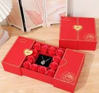 Custom Heart Makeup Organizer Faux Leather Storage Box case Storage Ring Pu  Leather Jewelry Gift Box