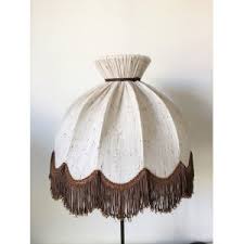 Disponible en coton, en lin. Abat Jour Franges Vintage 70 S