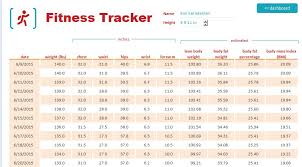 Fitness And Weight Measurement Tracker Template Formal