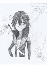 How To Draw Kirito Step By Step Drawing Guide By Pokeaisy Dragoart Com My hand hurts :( i'm really bad at doing straight lines,and i'm not used to the tablet(got it 3weeks ago) and the software :/ doing my best to improve! draw kirito step by step drawing
