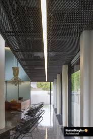 A Black Stretch Metal Ceiling By Hunter Douglas Architectural Architecture Ar A Black Stretch Metal Ceiling Architecture Ceiling Ceiling Light Design