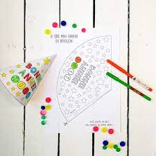 activite nouvel an pour les enfants je cree mon chapeau decoration noel enfant de fete diy artisanal coloriage bonhomme neige