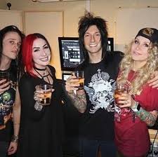Inna And Jake Pitts Jeremy Valentyne Ash Costello New Years Day Band Black Parade Album Ashley Costello