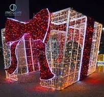 [Hot Item] Colorful Gift Box LED Holiday Light Outdoor Motif Light for  Street Decoration Christmas Amusement Park Light Show