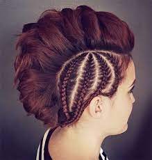 Try These Elegant Mohawk Hairstyles For Women At The Formal Dos Braided Mohawk Hairstyles Mohawk Hairstyles Mohawk Braid