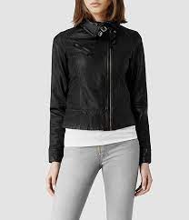 Allsaints Belvedere Jacket Womens Leather Jackets Leather Jackets Women Jackets For Women Leather Jacket Black