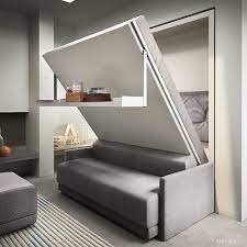 Su una parete si concentra l'area dedicata al riposo, soluzione salvaspazio per le camerette. Clei Soluzioni Salvaspazio Letto A Scomparsa Schrankbett Selber Bauen Platzsparende Mobel Ikea Platzsparende Mobel