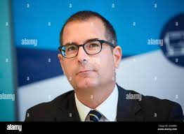 Kiel, Germany. 14th Oct, 2019. The locomotive driver Michael Rusche is  standing in the driver's cab of a "FLIRT Akku" test train of Stadler Pankow  GmbH at Kiel main station. Stadler and