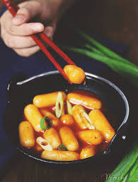 Cheese Stuffed Tteokbokki Spicy Rice Cakes The Peach Kitchen Tteokbokki Spicy Rice Rice Cakes