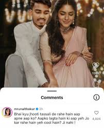 Mrunal Thakur Gets Offended by Fan Edit on Diwali: 'Aapko Lagta hai Yeh  Cool hai?' Follow @