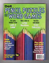 Use these games to pass the time, allev. Dell Pencil Puzzles And Word Games January 1996 Number 174 By Erica L Rothstein Editor In Chief Near Fine Soft Cover 1996 1st Edition Singularity Rare Fine