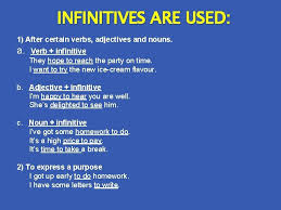 The term verbal indicates that an infinitive, like the other. Gerunds Ing Verb Forms And Infinitives Tutorial What