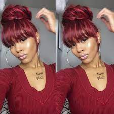Hairspiration Love This Style On Deeplyrootedd Faux Bangs And A Messy Bun Voiceofhair Best Hair Styles Piri Pinterest Hair Styles Hair And Natural Hai