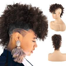 Get one for any individual and settle better in the wonderful world. Amazon Com Krsi Afro High Puff Hair Bun Ponytail Drawstring With Bangs Synthetic Light Brown Spring Curly Mohawk Kinkys Wigs Curly Fauxhawks Pony Tail Clip In On Ponytail Hair Extensions For Black