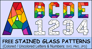 Alphabet flash cards free printable. Stained Glass Lettering Patterns Free Printable Alphabet Numbers Patterns Monograms Stencils Diy Projects