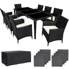 Nos conseils pratiques pour votre aménagement extérieur. Tectake Salon De Jardin Monaco Resine Tressee 8 Personnes 8 Fauteuils 1 Table 1 Housse Noir Achat Vente Ensemble Table Et Chaise De Jardin Tectake 401161 Cdiscount