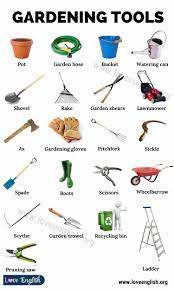 In this article, you will find the most commonly used gardening tools, as well as why you might need them. Gardening Tools 26 Essential Gardening Tools For Gardeners Love English