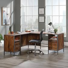 Choose traditional, modern designs or impressive executive desks. Nova Loft L Shaped Home Office Desk Grand Walnut 423720 Sauder Sauder Woodworking