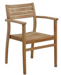 Canberra Stacking Teak Patio Dining Chair Dining Chairs Wood Patio Furniture Patio Dining Chairs