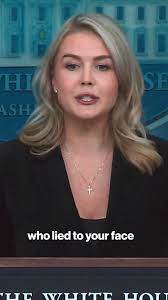 During a White House press briefing, Karoline Leavitt defended the  president's recent inflammatory comment. Trump is in the hot seat after  calling a reporter "piggy" during a conference aboard Air Force One.