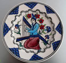 Minyatur Desenli El Yapimi Cini Tabak Modeli Minyaturler Tabak Sanat Atolyeleri