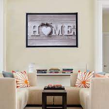 Home living room living room and kitchen together basement living rooms living room modern apartment living room inspiration diy home decor woodworking plans bedroom decor. 24x16 Inch Framed Heart Wall Art Wall Decor Self Adhesive Pvc Print Painting Pictures For Living Room Bedroom Home Decor Walmart Com Walmart Com