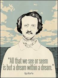 Edgar Allan Poe Dream Within A Dream Quote Poster Edgar Allan Poe Quote Posters Poe