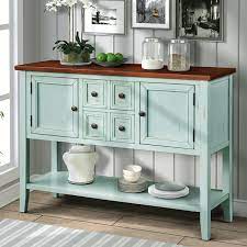 For dining room storage, incorporate a sideboard or china cabinet into the space. Segmart Dining Buffets And Sideboards 46 Buffet Cabinet Sideboard With 4 Storage Drawers 2 Cabinets And Bottom Shelf Wood Console Table Storage Cabinet For Dining Room Home Furniture L2479 Walmart Com Walmart Com