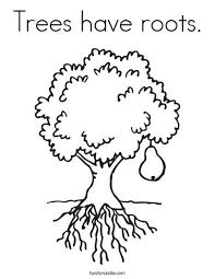 Image Result For Colouring Picture Tree With Roots Tree Coloring Page Fruit Trees Coloring Pages