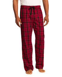 District Dt1800 Young Mens Flannel Plaid Pant