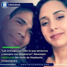 Le dimos las bicicletas, todas nuestras pertenecías y aún así, nos  dispararon”, fue el primer testimonio que Alejandro Fajardo, novio de  Stephanie Chiquinquirá Hernández Oduber (25), le ofreció a familiares de  esta