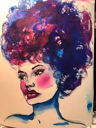 Learning watercolor painting with loose style