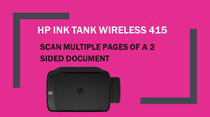 For thorough drivers please go. Hp Ink Tank Wireless 415 419 418 410 Scan Multiple Pages Of A 2 Sided Document Youtube