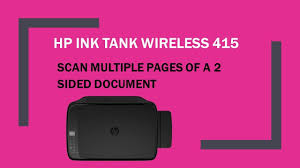 Just make sure you're always topped up on printer ink to make sure you get the best quality and clarity from you printer. Hp Ink Tank Wireless 415 419 418 410 Scan Multiple Pages Of A 2 Sided Document Youtube