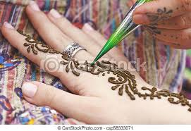 Since then, i have been part of various events and have been fortunate to do henna tattoos for people across ages. Artist Painting Traditional Indian Henna Tattoo On Woman Hand Closeup Picture Focus On Mehndi Artwork Canstock
