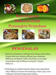 Kepelbagaian menu makanan juga menjadi kriteria penting kepada mencapai kepuasan pelajar terhadap perkhidmatan makanan. Etnik