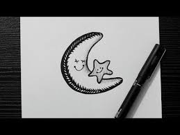 How To Draw Moon And Star Smiley Moon And Star Drawing Kids Drawing Easy Doodle Art Youtube Easy Doodle Art Easy Drawings Moon Drawing