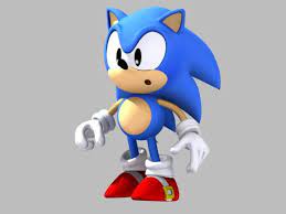 Rigged Classic Sonic Hedgehog 3d Max 3d Model Classic Sonic Sonic Sonic The Hedgehog