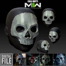 STL file Ghost Operator Simon Riley Mask - Call of Duty - Modern Warfare 2  - WARZONE - WARZONE - STL MODEL 3D PRINT FILE・3D print object to  download・Cults