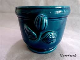 Cache Pot Bleu Vernisse Vintage Des Faienceries Moreau Bourg Joly Malicorne Vintage France Vintagefr De La Boutique Decobrock Sur E Etsy Vintage Etsy Vintage