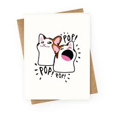 Nyan cat is the name of a youtube video uploaded in april 2011, which became an internet meme. Pop Cat Greeting Cards Lookhuman
