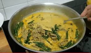 Gulai kacang panjang dan wortel. Indonesian Cuisine Resepi Sayur Kacang Panjang Daily Makan