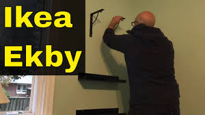 Installing Ikea Ekby Brackets Youtube Need brackets which buy cheap to put onto. installing ikea ekby brackets