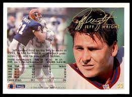 1994 Fleer Jeff Wright Buffalo Bills #53