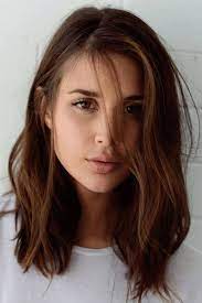 Fashionable Medium Length Natural Straight 100 Human Hair Capless Wigs 20 Inches Longbobhair Haircut For Thick Hair Medium Hair Styles Hair Styles