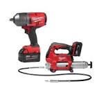 M18 FUEL 18V Li-Ion Cordless 1 2 in High-Torque Impact Wrench w  Grease Gun    2767-22GR Milwaukee Tool