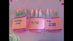 Cute invitation cards are easily accessible from market. How To Make A Folding Birthday Party Invitation Card Youtube