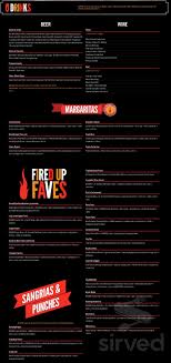 Smokey Bones Bar Fire Grill Menu In Grove City Ohio
