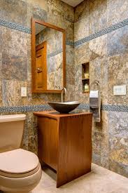 powder rooms with unique vessel sinks
